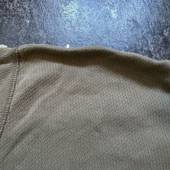 Bleu Green/Grey Long Sleeve Polo Shirt Mens Size XL Preppy Style Vintage 2000s - Picture 5 of 12